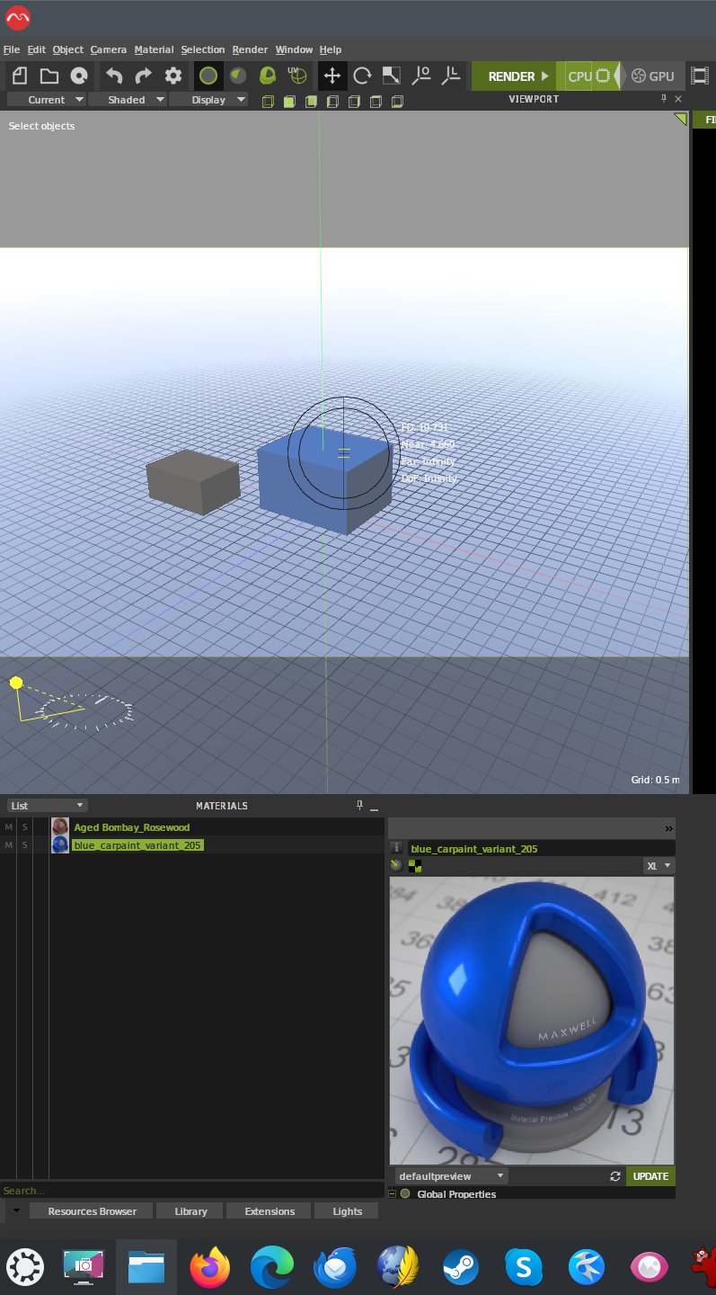 Via WINE, materials look fine