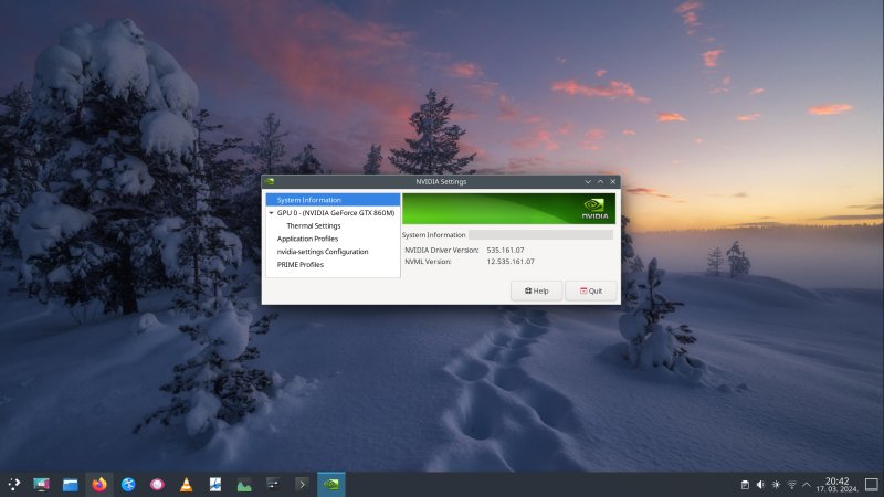 Nvidia running correctly