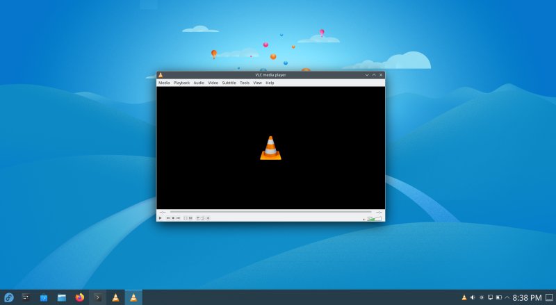 VLC running