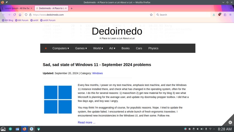 Before installation, Firefox
