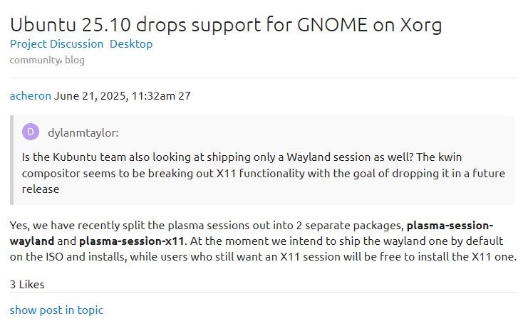 Kubuntu announcement