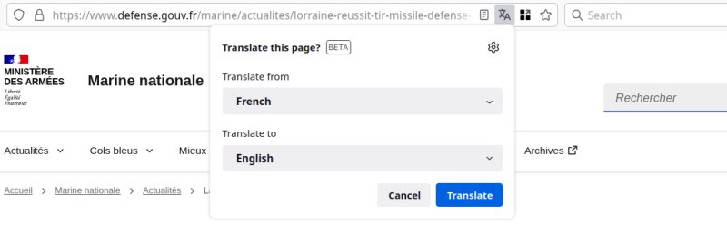 Firefox, translations