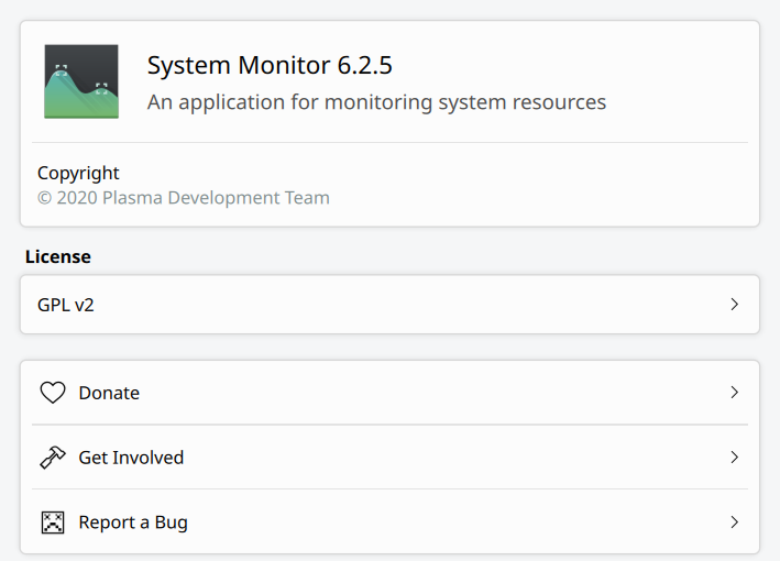 System monitor before update