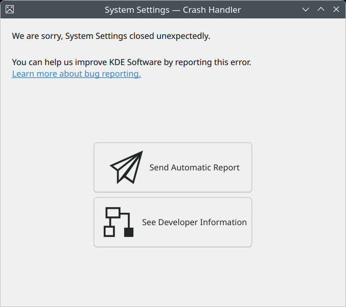 System Settings crash