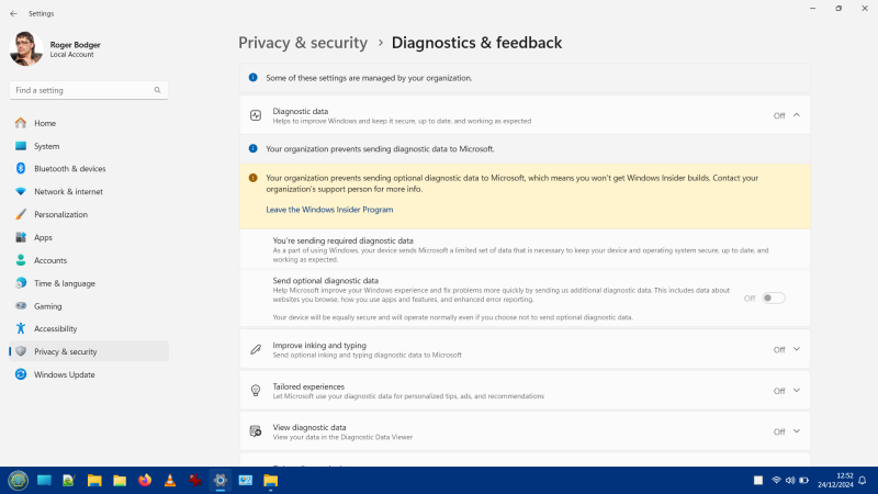 Privacy configuration