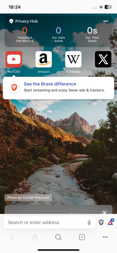 Background, home screen, first launch