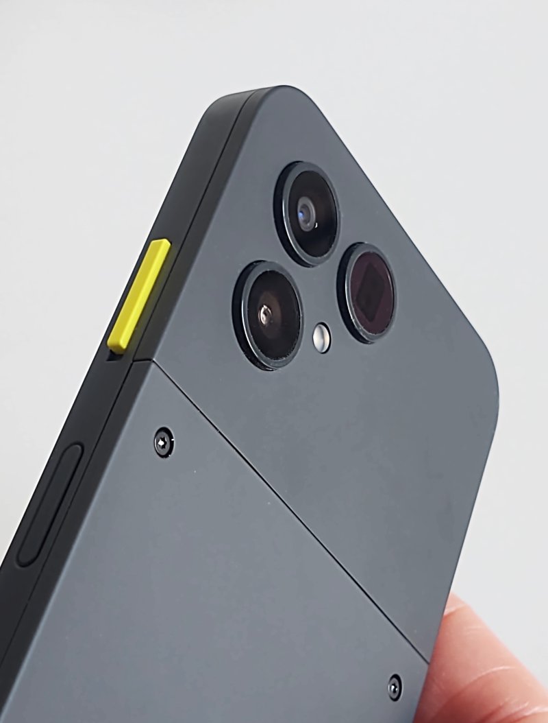 Back camera and switch button