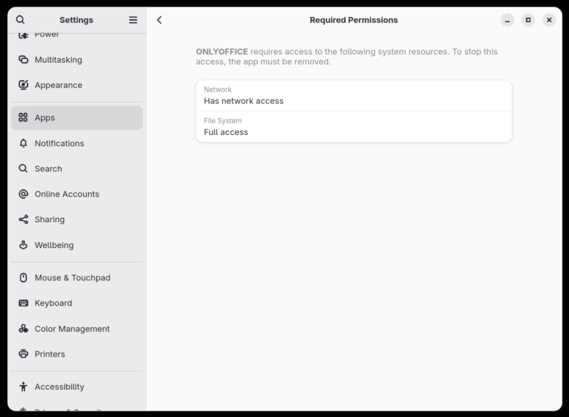Flatpak permissions 2