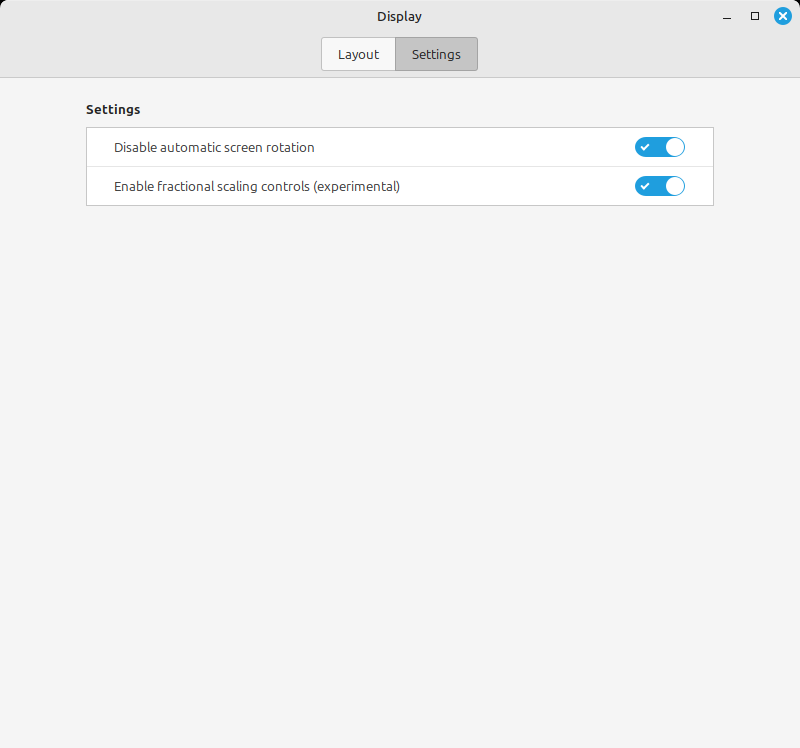 Fractional scaling enabled