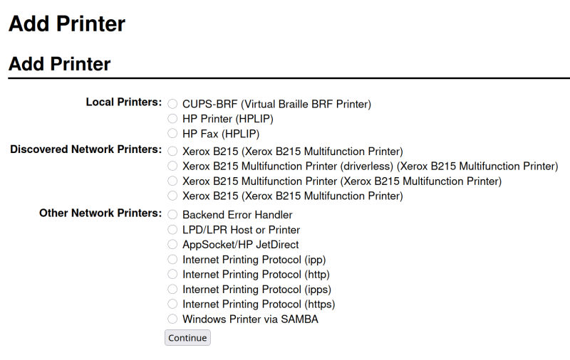 Printers, multiple
