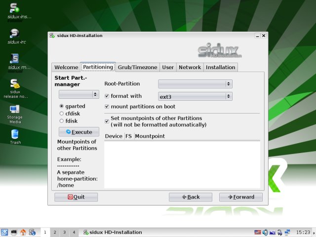 Initial partitioning