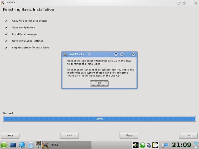 Installation complete
