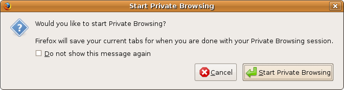 Private browsing