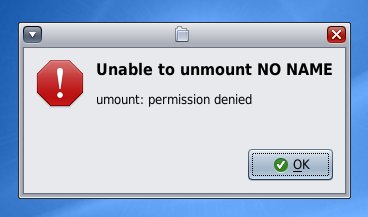 Cannot unmount