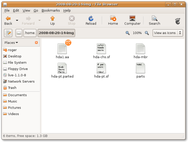 CloneZilla image in Ubuntu