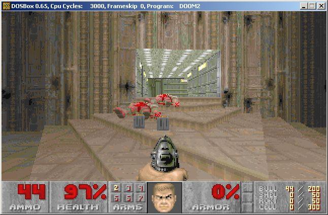 DOSBox Playing Doom 2