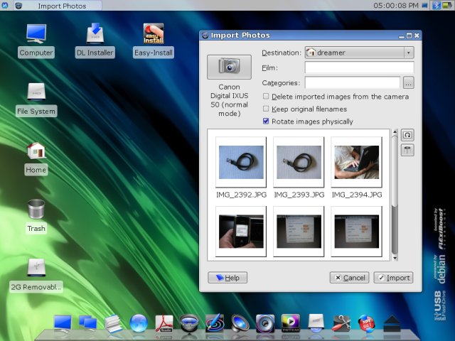 Dreamlinux digital camera