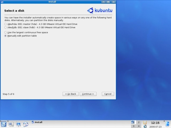 Dual boot selecting the hard disk