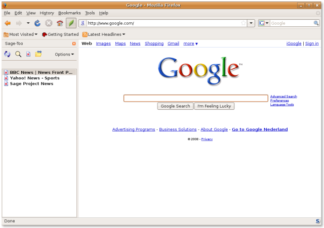 Firefox add-ons sage running