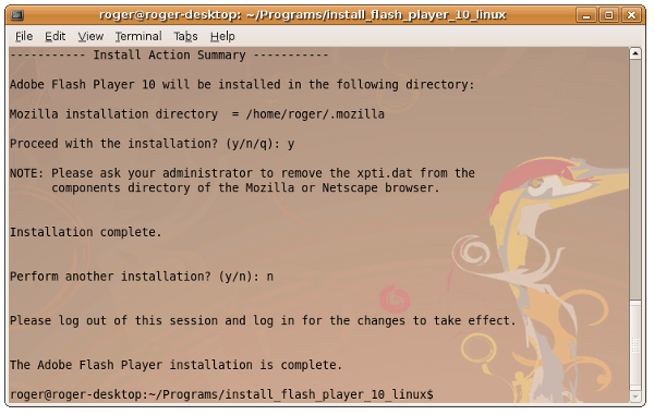 Flash install 2