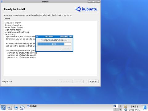 Kubuntu installing 3