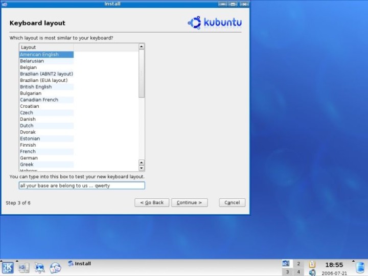 Kubuntu keyboard layout