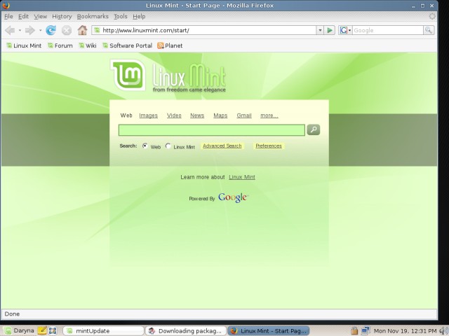 Linux Mint Firefox
