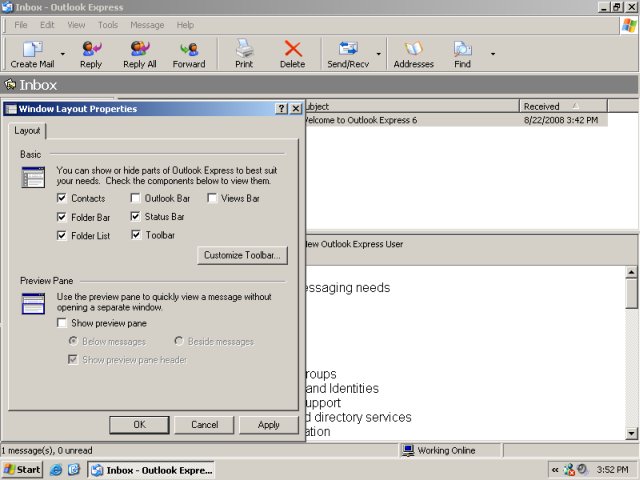 Mail security layout preview disable