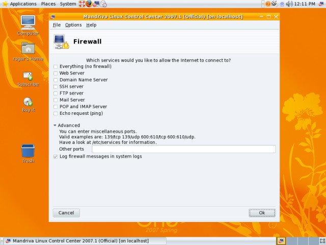 Mandriva firewall 1