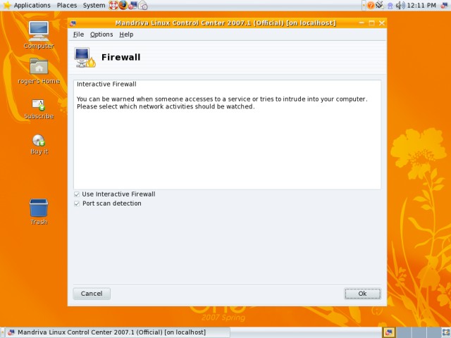 Mandriva firewall 2