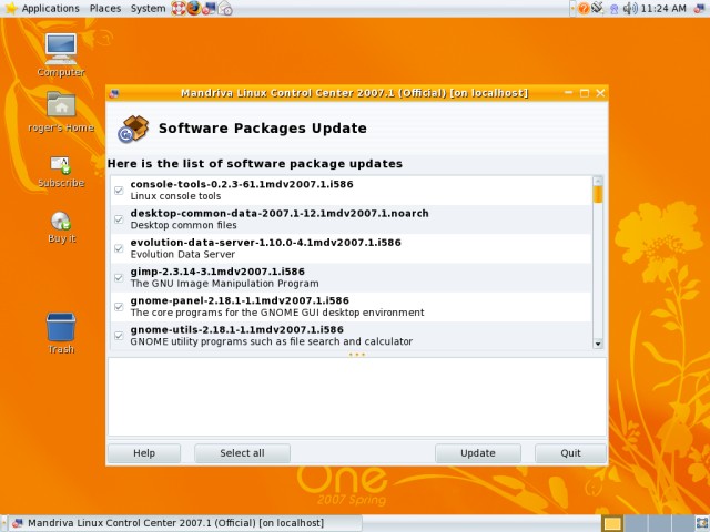 Mandriva update 6