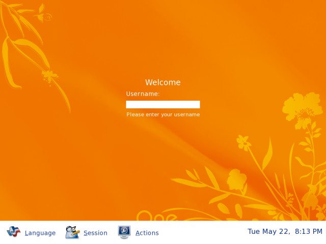 Mandriva welcome screen