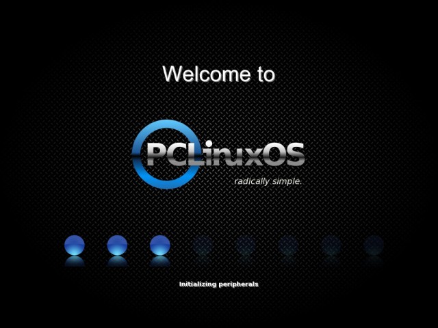 PCLinuxOS booting into live desktop