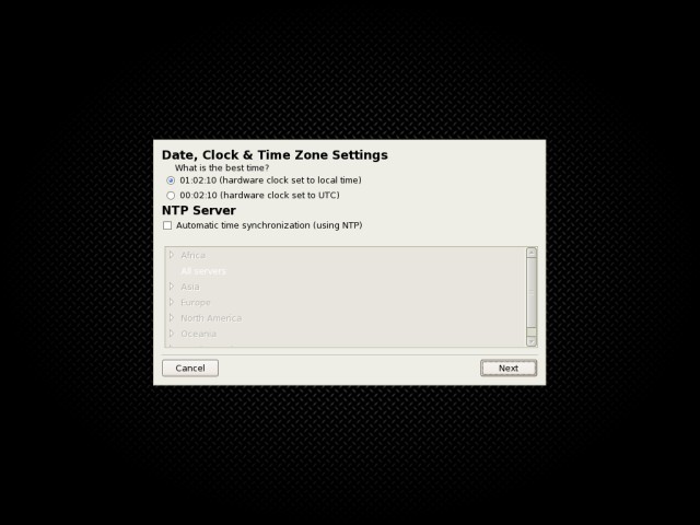 PCLinuxOS date and time