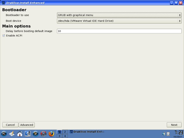 PCLinuxOS grub setup