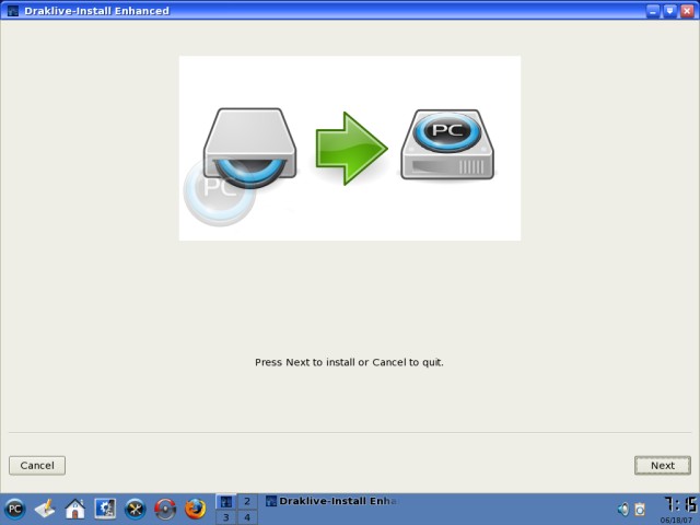 PCLinuxOS install warning
