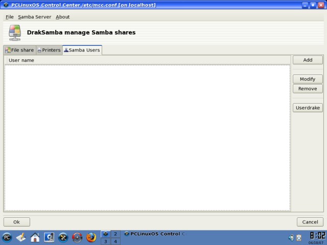 PCLinuxOS Samba users