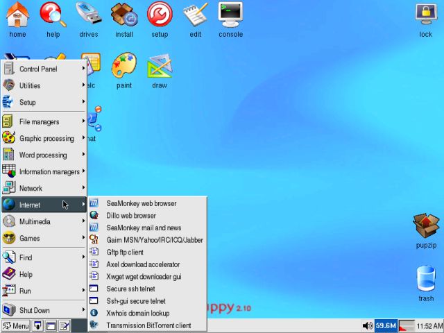 Puppy menu choices 2