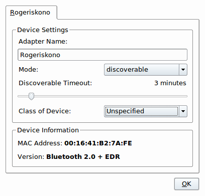 Sabayon bluetooth configure device
