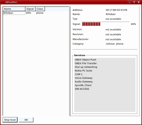 Sabayon external device found