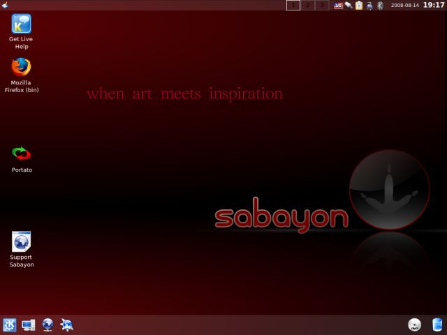 Sabayon desktop post install