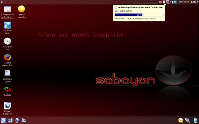 Sabayon wireless configuring