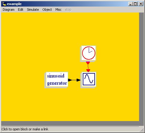 Scilab Scicos example