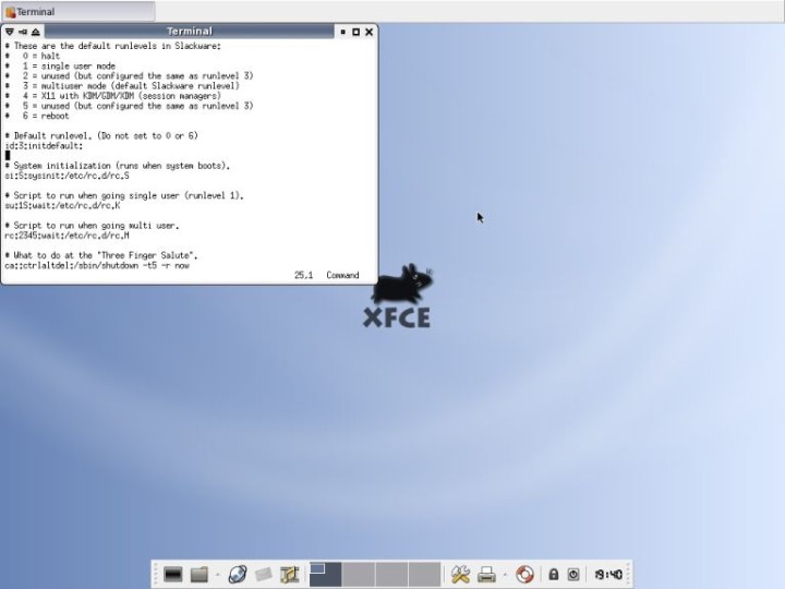 Slackware change runlevel