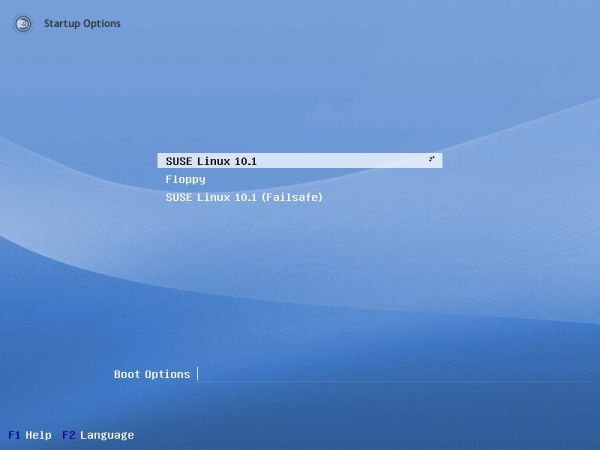 SUSE boot options