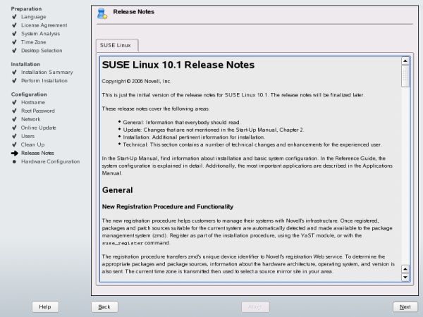 SUSE release notes