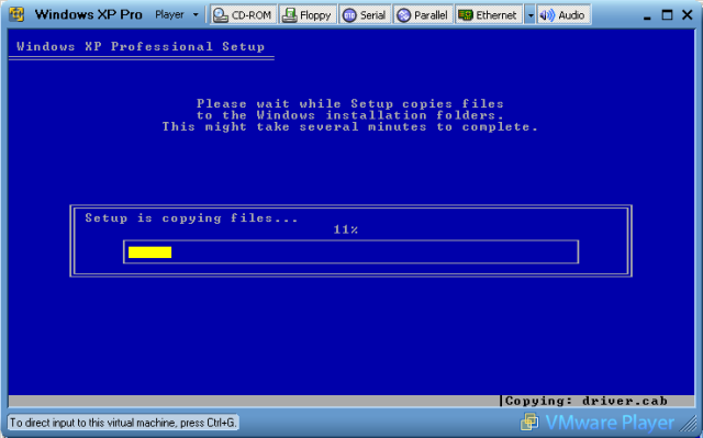 Copying system files