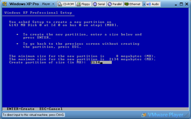 Make logical partition