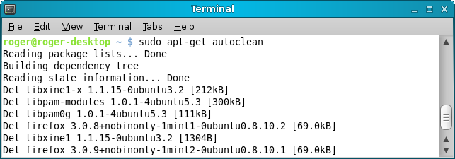 apt-get autoclean