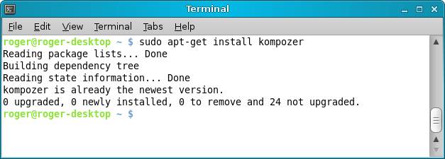 apt-get install